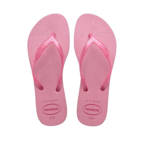 Havaianas Infradito Slim Donna Rosa - Taglia 39/40 EU - Leggere, Antiscivolo, Classiche Brasiliane