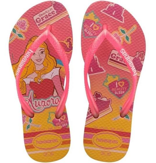 Imagem de Havaianas Kids Slim Princess Rosa Flux 35/36