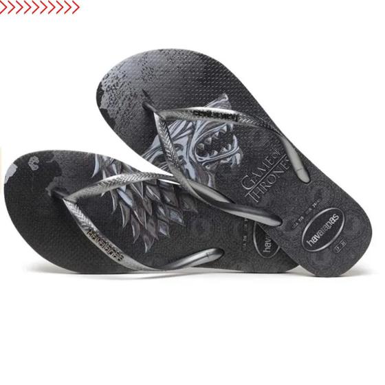 Imagem de Havaianas Slim Metalic Game Of Thrones Fc Lançamento Original