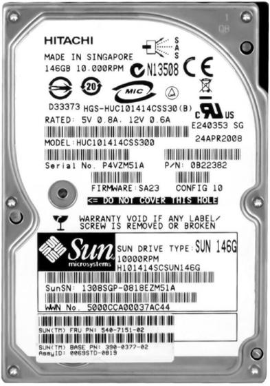 Imagem de HD 146GB 10000 RPM SAS 2.5 - 1 ano de garantia