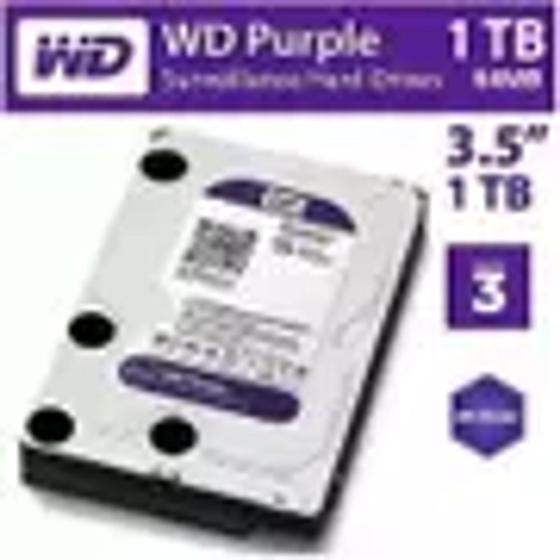 Imagem de HD 1TB WD Purple Pc SATA 6gb/s 5400 Rpm WD10PURZ - Western Digital - WD Purple-Western Digital