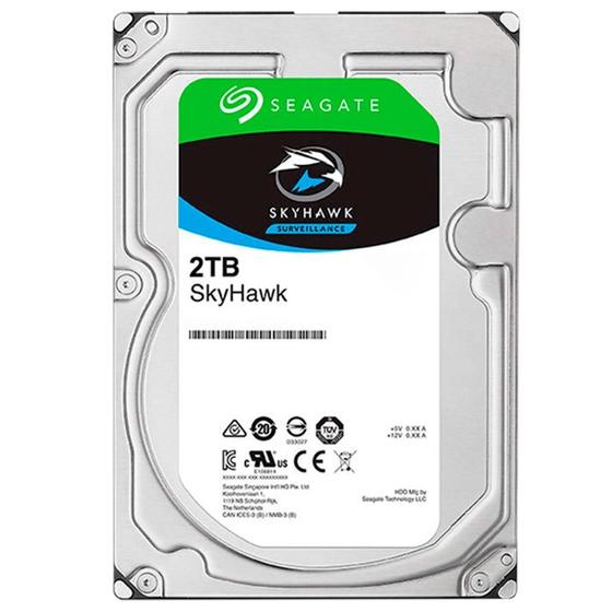 Imagem de HD 2TB Seagate Surveillance SkyHawk Interno 3.5'' SATA3 (ST2000VX008) Discos rígidos para Vigilância