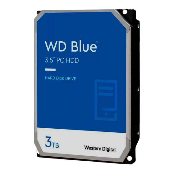 Imagem de Hd 3tb western digital blue, sata, para desktop - wd30edaz