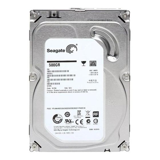 Imagem de Hd 500gb Sata Desktop Seagate Ideal Para Dvr ST3500414CS