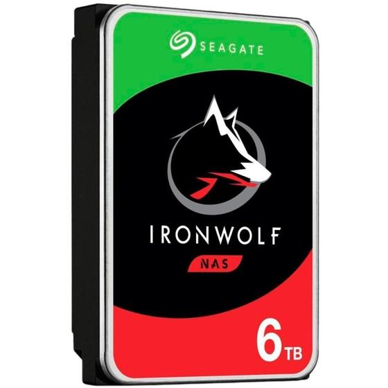 Imagem de Hd 6Tb Sata 3 - 5400Rpm - Seagate Nas Ironwolf - St6000Vn001