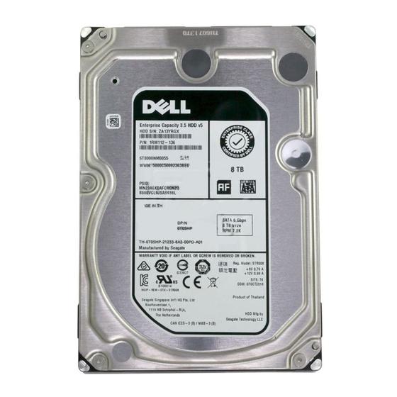 Imagem de Hd 8Tb Sata 3 256mb 7200rpm 3,5 DELL Enterprise T05HP ST8000NM0055 Seagate