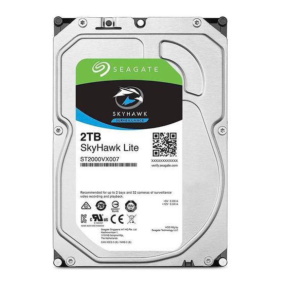 Imagem de Hd de 2TB Seagate Skyhawk Surveillance Lite ST2000VX007