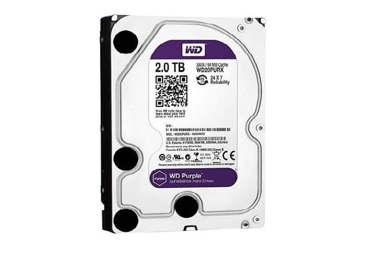 Imagem de Hd Disco Rígido Interno Western Digital Purple Wd20Purx 2Tb