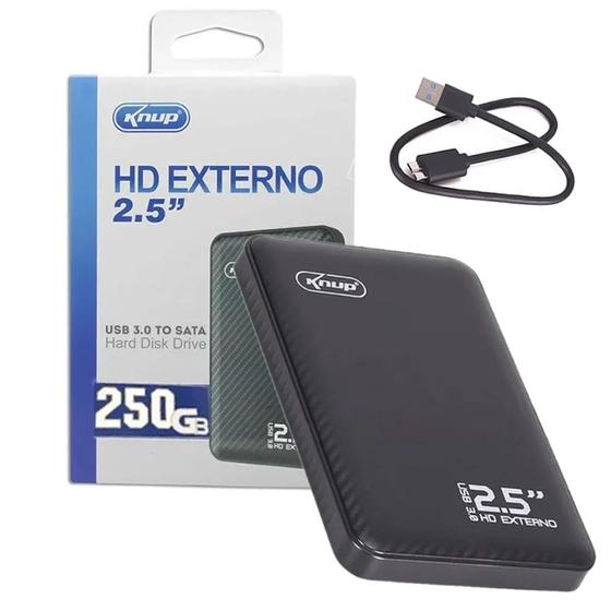 HD Externo 2,5'' USB 3.0 To Sata 250GB Hard Disk Drive Menor preço em HD Externo 2,5'' USB 3.0 To Sata 250GB Hard Disk Drive