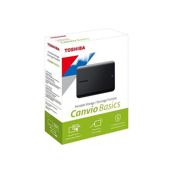 Imagem de Hd Externo Ext 1Tb Toshiba Canvio Basics Usb3.2 Hdtb510Xk3