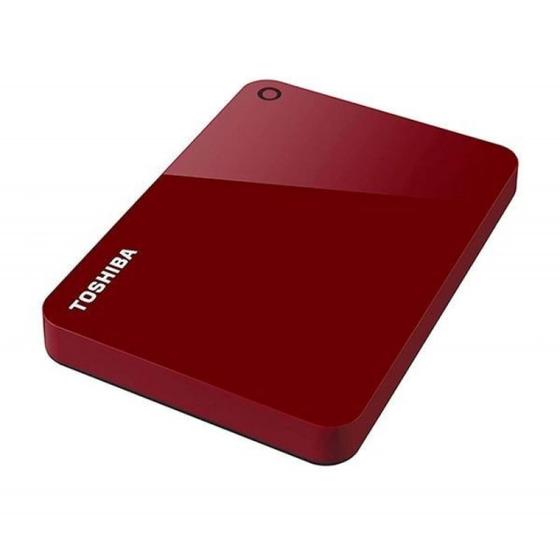 Imagem de HD Externo Portátil Toshiba Canvio Advance 2TB Vermelho USB 3.0 - HDTC920XR3AA