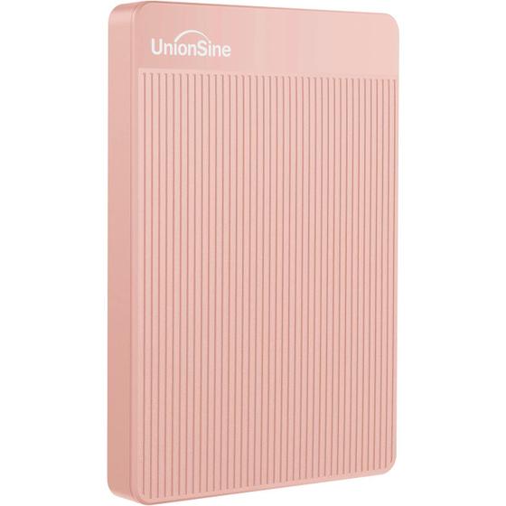 Imagem de HD Externo Portátil UnionSine 500GB - USB 3.0 - Rosa