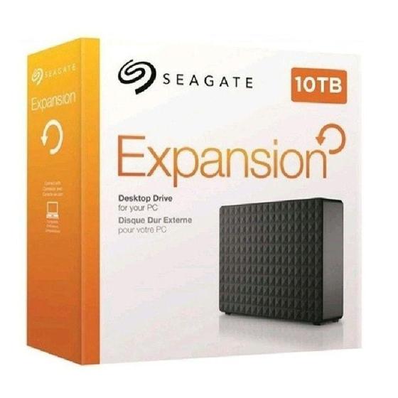 HD Externo Seagate 10TB Expansion USB 3.0 3,5" STEB10000400 Menor preço em HD Externo Seagate 10TB Expansion USB 3.0 3,5" STEB10000400