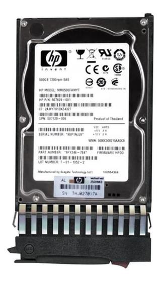 Imagem de Hd Hp 500Gb Sas 7.2K 2.5 Mm0500Famyt 507610-B21 507609-001