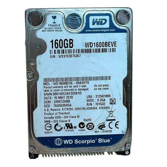 Imagem de Hd Ide 160gb Notebook Wd1600beve Disco Rígido Interno P/maquinas Industriais