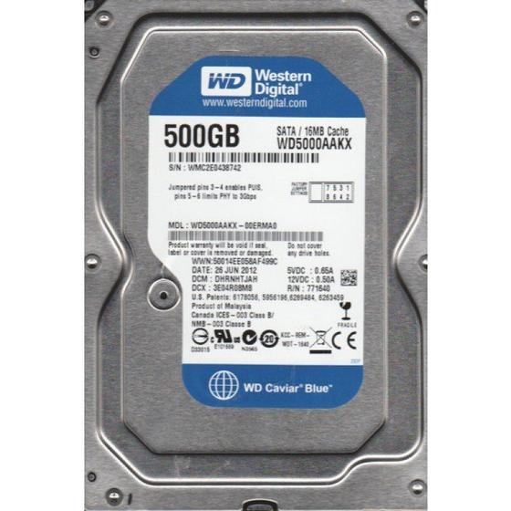 HD Interno PC Desktop 500GB Western Digital Blue Sata III WD5000AAKX Menor preço em HD Interno PC Desktop 500GB Western Digital Blue Sata III WD5000AAKX