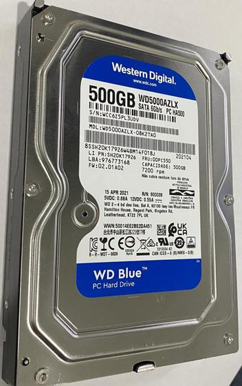 HD Interno PC Desktop 500GB Western Digital Blue Sata III WD5000AZLX Menor preço em HD Interno PC Desktop 500GB Western Digital Blue Sata III WD5000AZLX