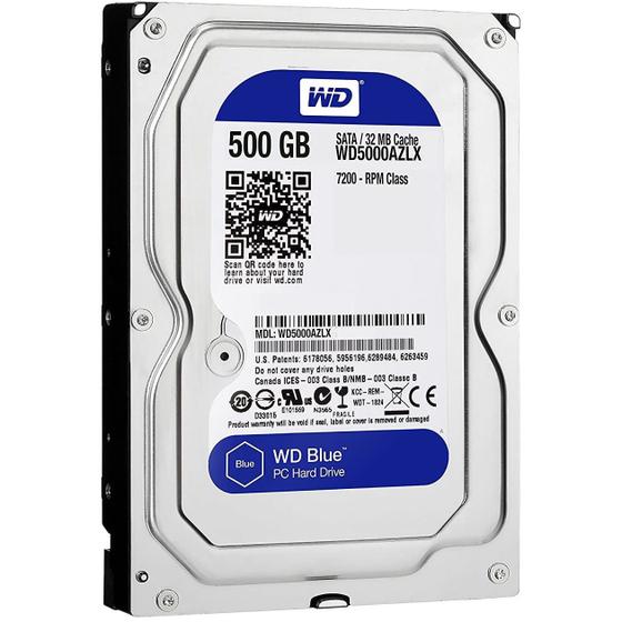 Hd Interno 500gb Western Digital Wd5000azlx