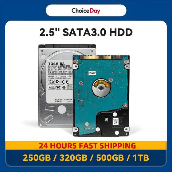 Imagem de HD Interno SATA3 2.5" para Notebook - 250GB, 320GB, 500GB ou 1TB (5400-7200 RPM)