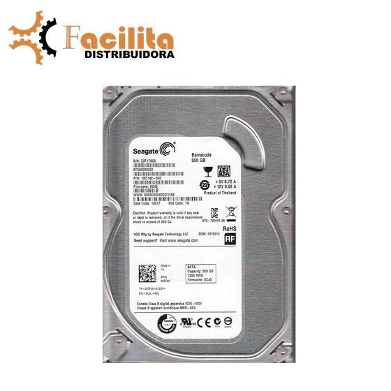 HD Interno Seagate 500GB SATA 7200 RPM Menor preço em HD Interno Seagate 500GB SATA 7200 RPM