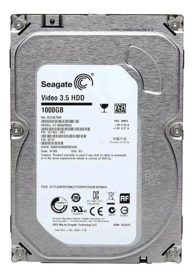 HD Interno Seagate Video 3.5 ST1000VM002 1000GB Menor preço em HD Interno Seagate Video 3.5 ST1000VM002 1000GB
