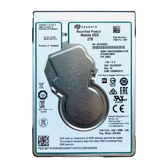 Hd Notebook 2Tb 2,5 Sata 3 128mb 5400Rpm ST2000LM007 Seagate Menor preço em Hd Notebook 2Tb 2,5 Sata 3 128mb 5400Rpm ST2000LM007 Seagate