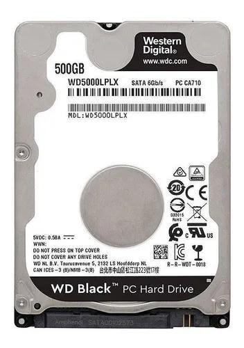 HD Notebook Western Digital Black 500GB - WD - Armazenamento - Magazine ...