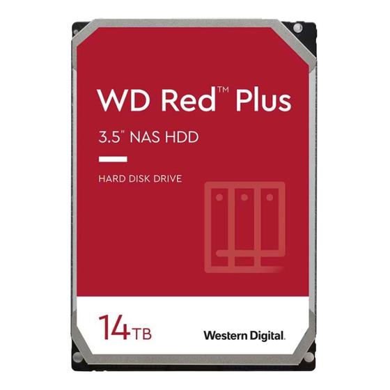 Imagem de HD Para PC Western Digital WD Red Plus 14Tb 7200RPM 512Mb/s NAS Sata 3 - WD140EFGX