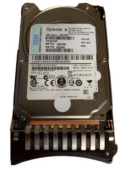 Imagem de Hd sas ibm 146gb 10k 2.5 43w7538 42c0269 huc101414css300