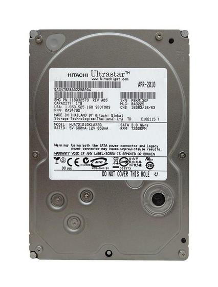 Imagem de Hd Sata Hitachi Ultrastar 1tb 7.2k 3.5 hua721010kla330 3gbps