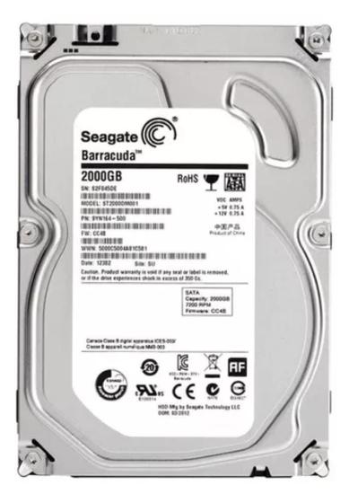 Imagem de Hd Sata Seagate Barracuda 2Tb St2000Dm001