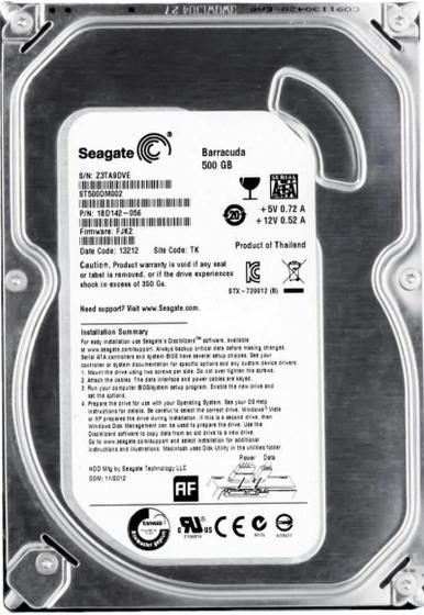 Imagem de Hd Sata Seagate Barracuda 7.2k 3.5 st500dm002