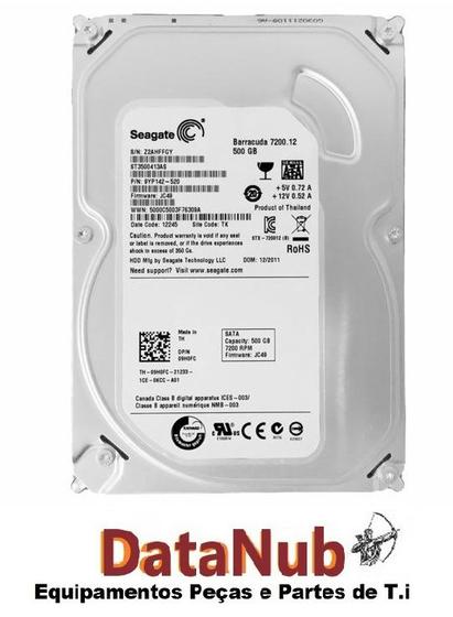 Imagem de HD Sata Seagate ST3500413AS 500Gb/6Gbs para Pc-Desktop 