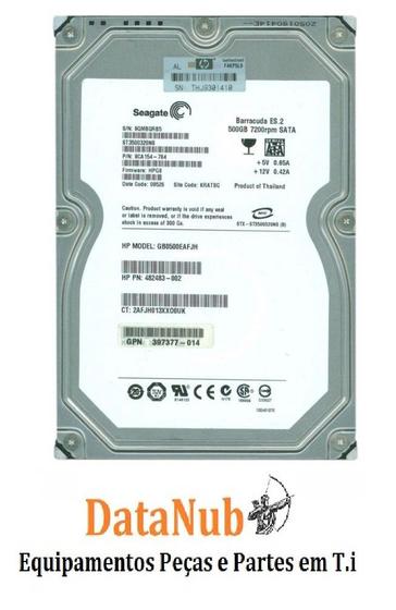 Imagem de HD Sata StorageServer HP 500GB 3.5 G3/7 MSA30/600 + NF