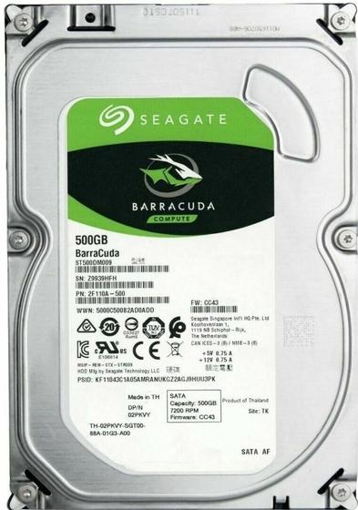 Imagem de Hd Seagate Barracuda ST500DM009 500GB 3.5 PC