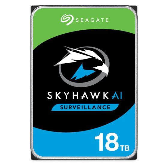 Imagem de HD Seagate Skyhawk Surveillance 18TB 3.5 Sata III 6 GB/s 256MB 7200RPM - ST18000VE002