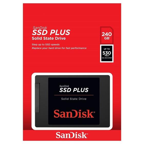 Imagem de Hd Ssd 240gb Sandisk Plus 530mb/s G26 Lacrado Nfe Envio 24h