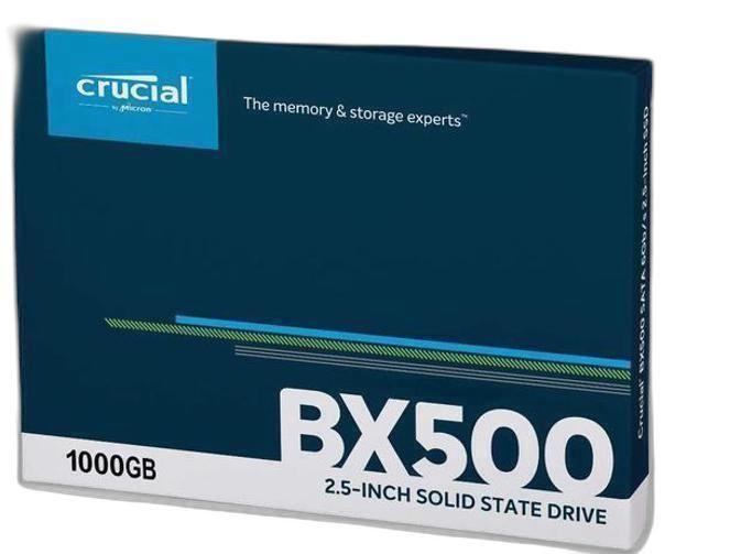 Imagem de Hd Ssd Crucial Bx500 1Tb Leitura 540 Mb/S Sata 6 Gb/S 2,5'''