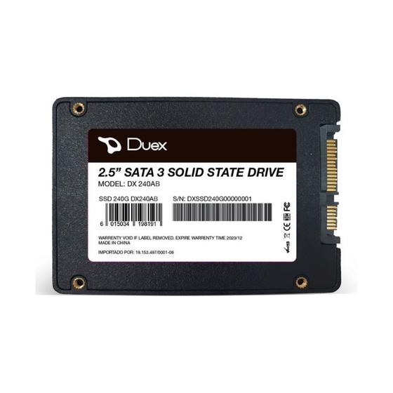 Imagem de Hd Ssd Disco Sólido 240gb Duex Dx240ab Sata3 6gb/s Pc Note