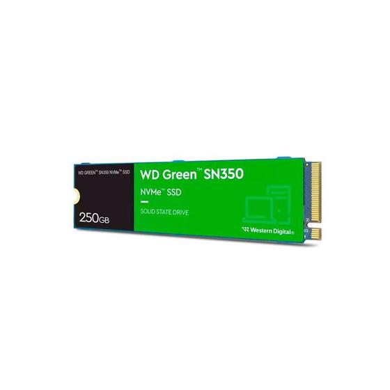 Imagem de Hd Ssd Interno Wd Sn350 Nvme M.2 250Gb Verde Wds250G2G0C