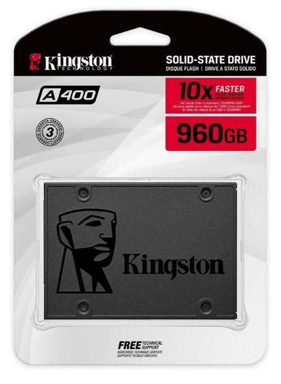 Hd Ssd Kingston Sa400S37/960Gb - A400 2,5 Sata 3 Menor preço em Hd Ssd Kingston Sa400S37/960Gb - A400 2,5 Sata 3