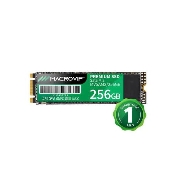 Imagem de HD SSD Macrovip M.2 256GB SATA 3 - Armazenamento Rápido e Confiável