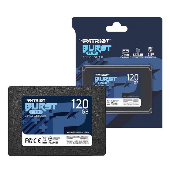 HD SSD Patriot Burst 120Gb Sata 3 560-540Mb/s - PE000775-PBE120GS25SSDR é boa?
