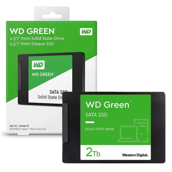 HD SSD WD Green 2Tb Sata 3 540-460Mb/s - WDS200T2G0A - Western Digital ...