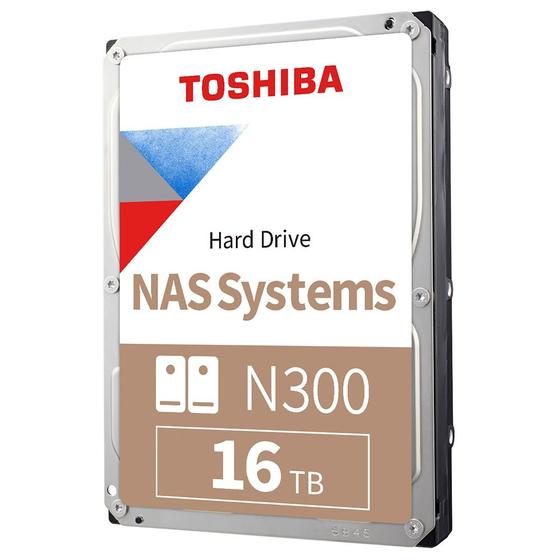 Imagem de HD Toshiba N300, 16TB, 7200 RPM, NAS, 3.5, SATA - HDWG31GXZSTA