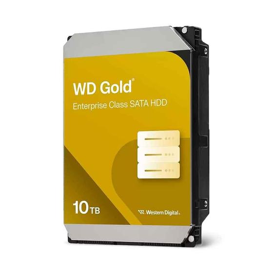 Imagem de HD WD Gold Enterprise para Data Center, 10TB, 3.5", 7200RPM, 256MB, SATA 6GB/s - WD102KRYZ