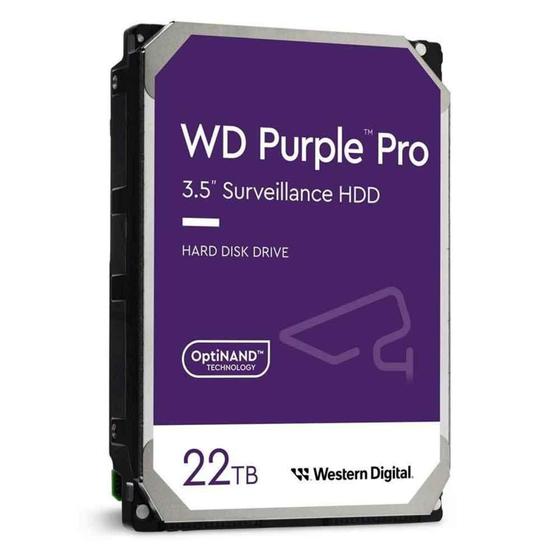 Imagem de HD WD Purple Pro Surveillance 22TB 3.5" - WD221PURP - Western Digital
