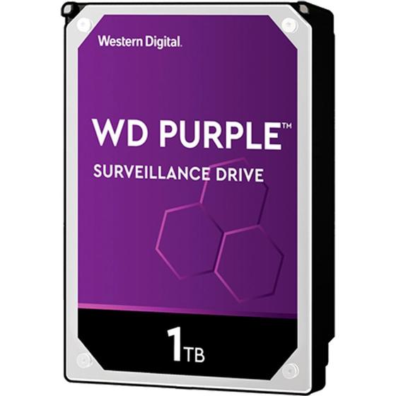 Imagem de HD WD Purple Surveillance 1TB, 3.5", 5400RPM, 64MB, SATA 6GB/s - WD11PURZ