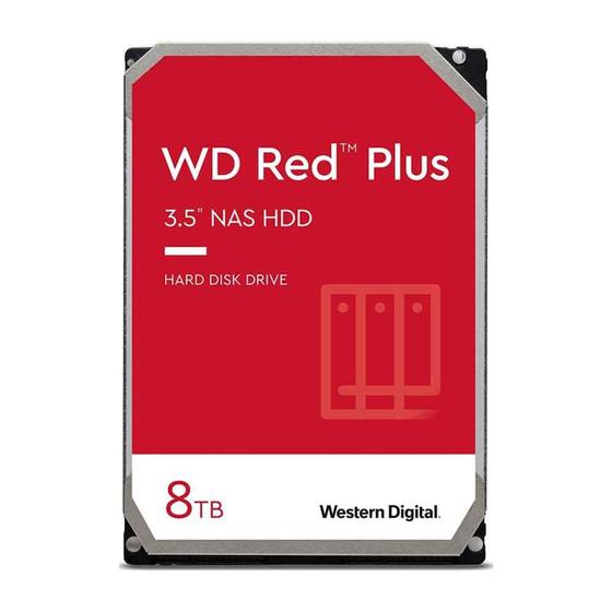 Imagem de HD WD Red Plus NAS 8TB, 3.5", 5400RPM, 256MB, SATA 6GB/s - WD80EFPX