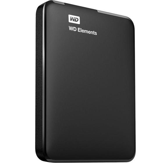 Imagem de HDD Externo Portátil 1TB USB 3.0 2,5 WDBUZG0010BBK Elements Western Digital